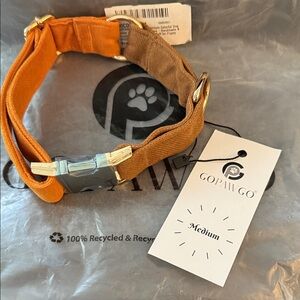 GoPawGo medium velvet Dog collar